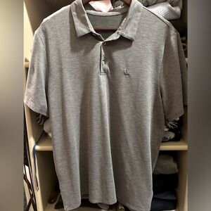 Men’s Vuori, Knit Twill Polo; Heather Gray; Size- Large; Style # V1004